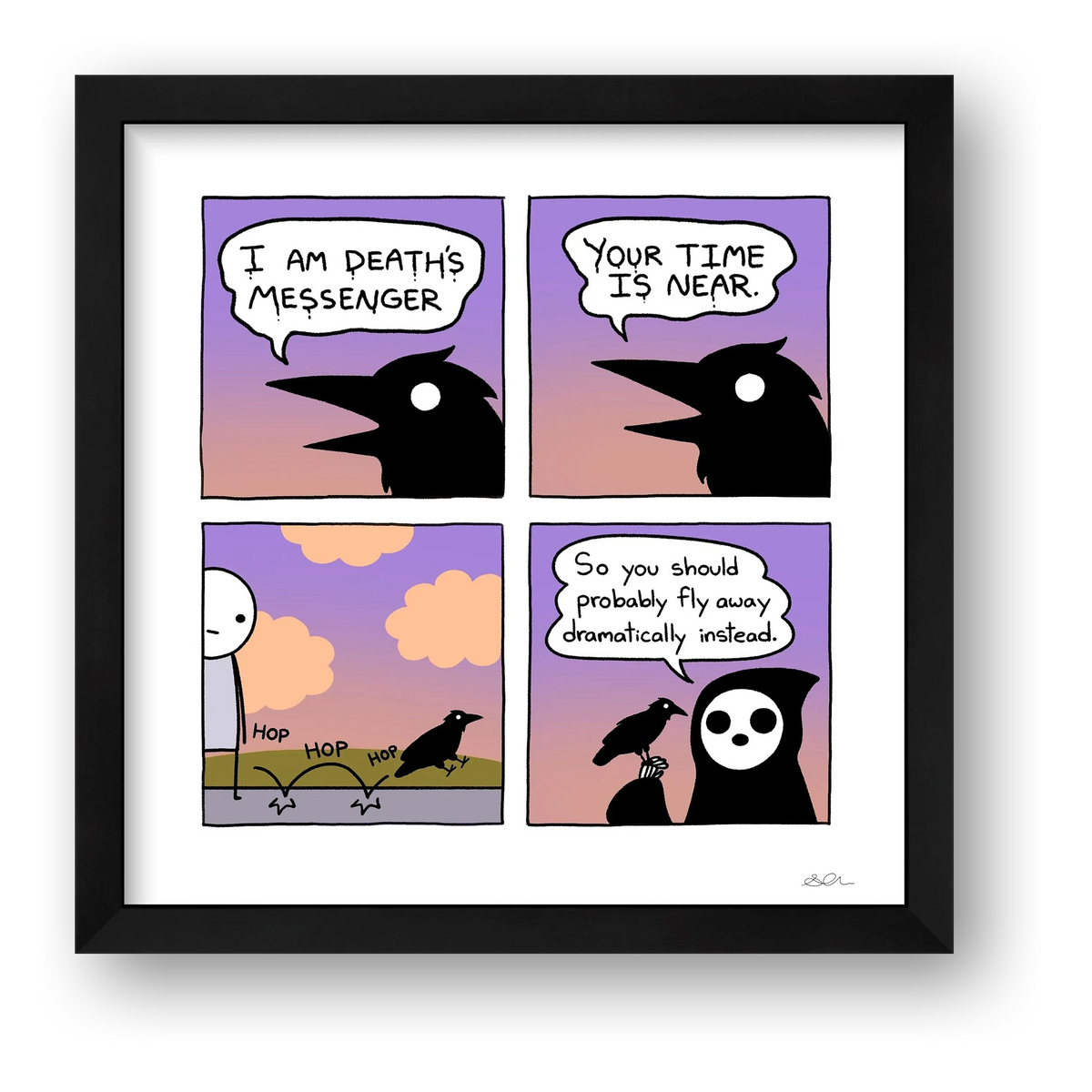 Death's Messenger — framed