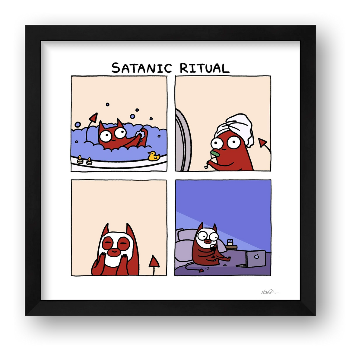 Satanic Ritual — framed