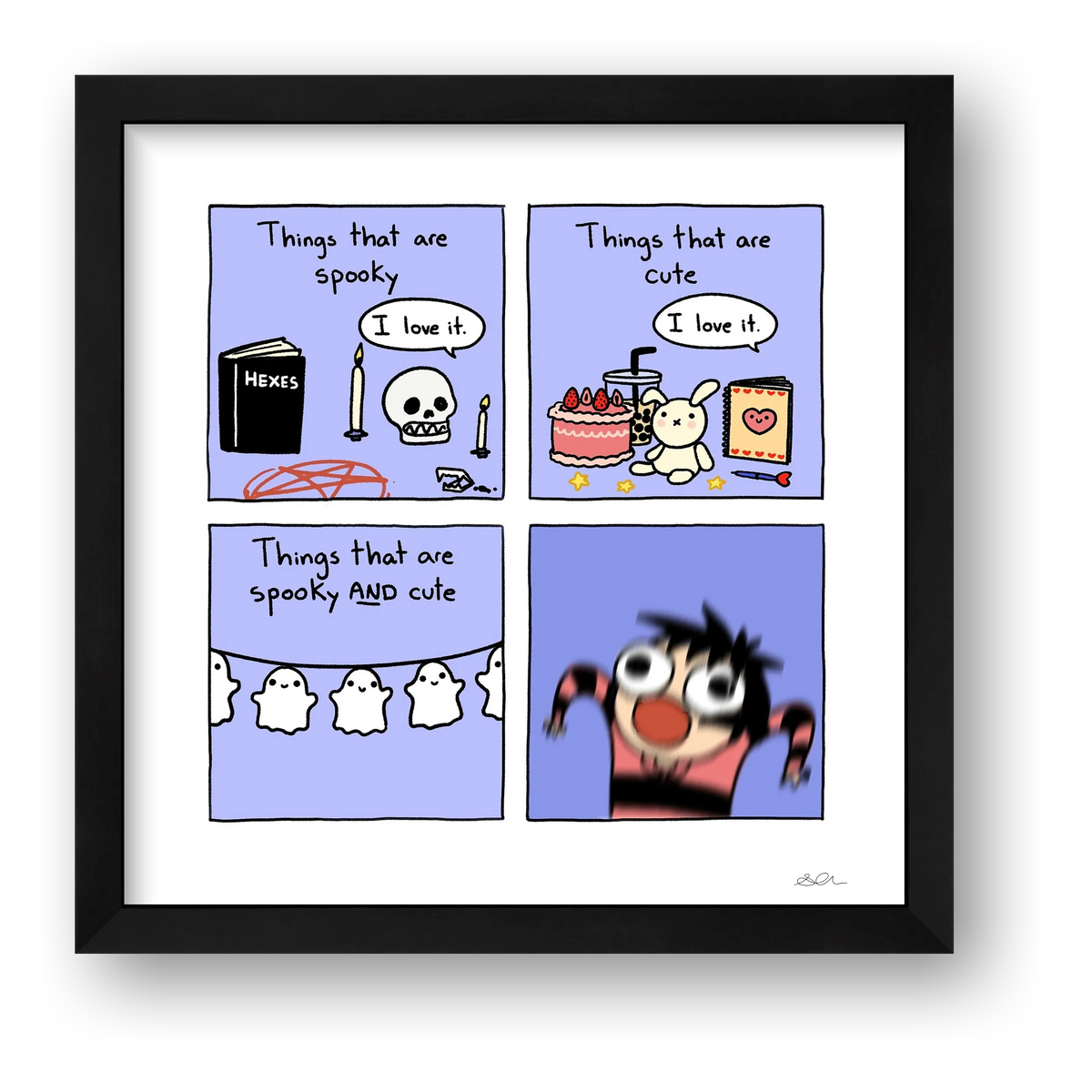 Spooky Cute — framed